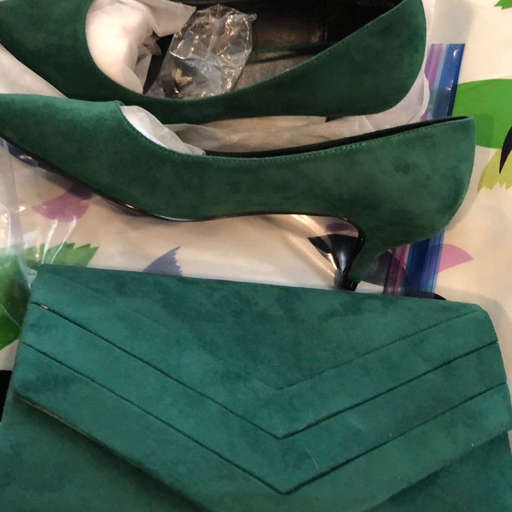 Matching shoes and clutch Size 9